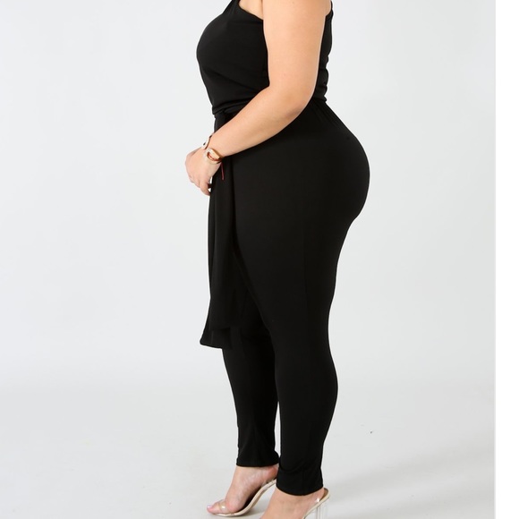 *New* Diva Drape Jumpsuit - Picture 2 of 4